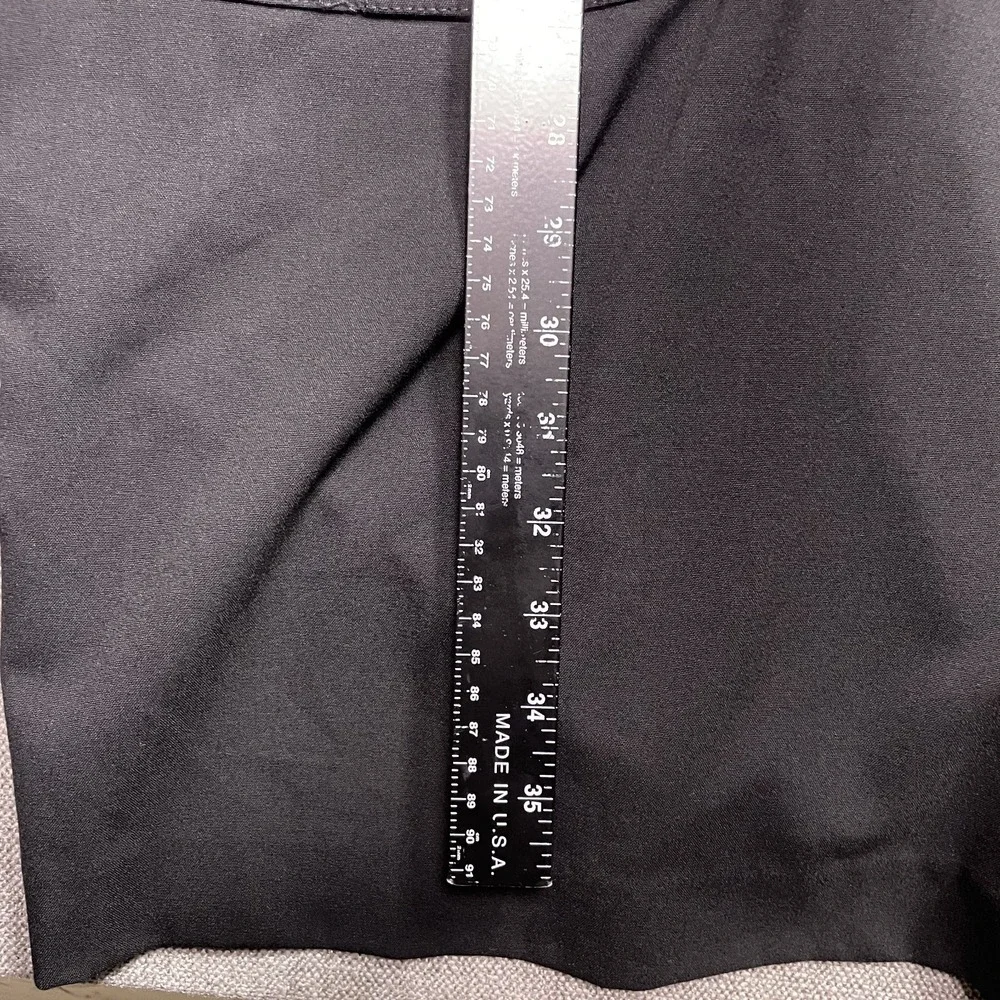 Michael Kors Utility Dress Womens XL Black Stretch Roll Tab Sleeve Half Zip